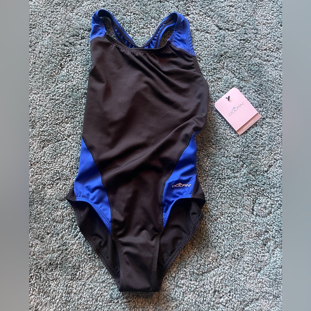 Ladies One Piece Dolfin Swimsuit 34 NWT